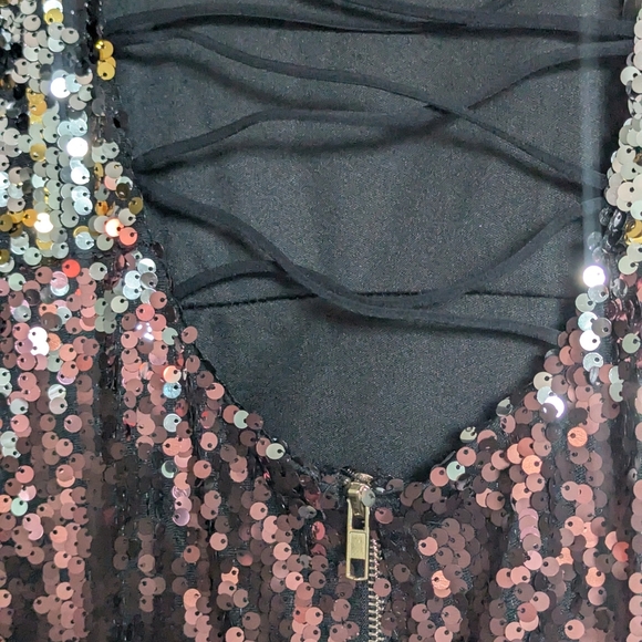 Fashion Nova Ombre Sequin Mini Dress - - Picture 5 of 8